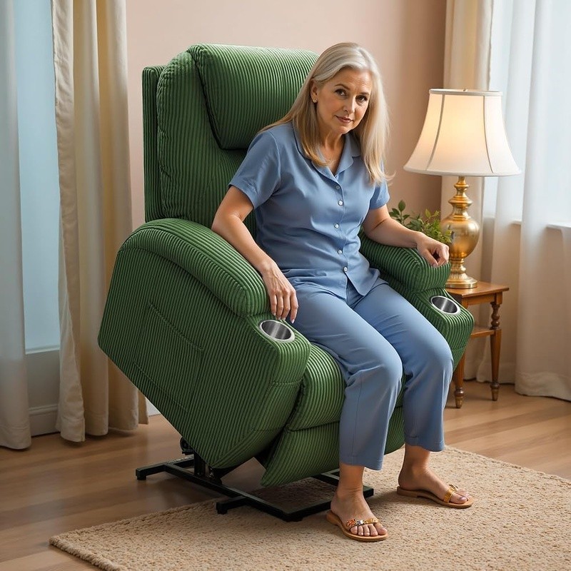 Power Lift Recliner Chair W/ Vibration Massage & Storage Pockets Elderly Comfort gallery