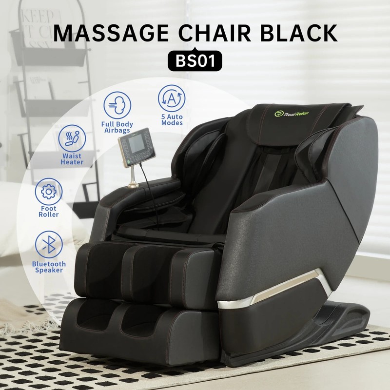 Full Body Zero Gravity Shiatsu Recliner Electric Massage Chair Heat Heating gallery