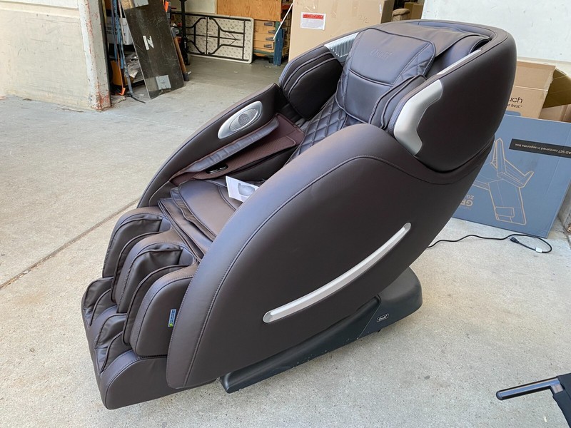Brown Titan Osaki OS-4000XT L-Track Massage Chair Recliner #5 gallery