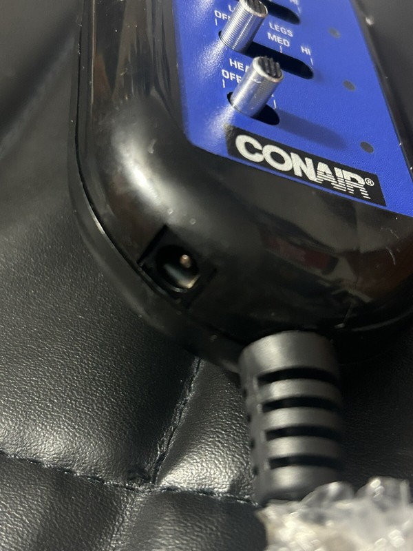 ConAir Massage Chair Cushion Therapeutic Not Used No Box Black gallery