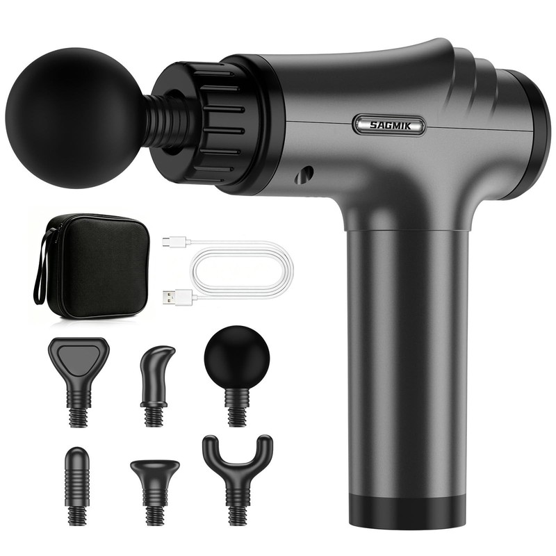 Youdgee Massage Gun 30 Speeds 6 Heads Deep Tissue Muscle Massager gallery