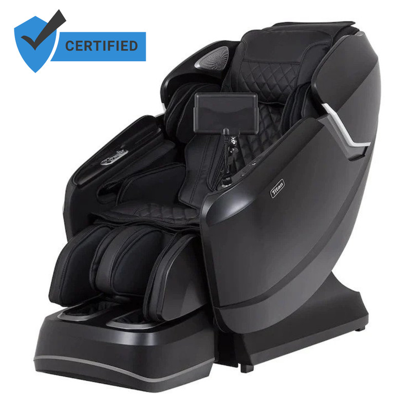 Titan Pro-Vigor 4D SL-Track Zero Gravity Heated Massage Chair – Black, Open Box