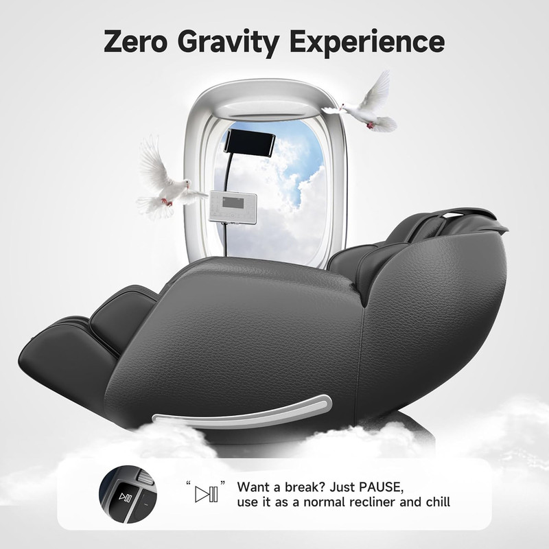Massage Chair Full Body with Unique Phone Controller, Zero Gravity 3D Sl-Track R gallery