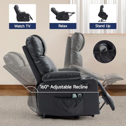 Brage Living Power Lift Recliner Chair for Elderly with Massage & Heat, 160° gallery