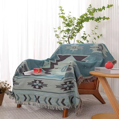 Brown Aztec Navajo Throw Blanket (51''x 63'') Southwest Bed Throws Cover gallery
