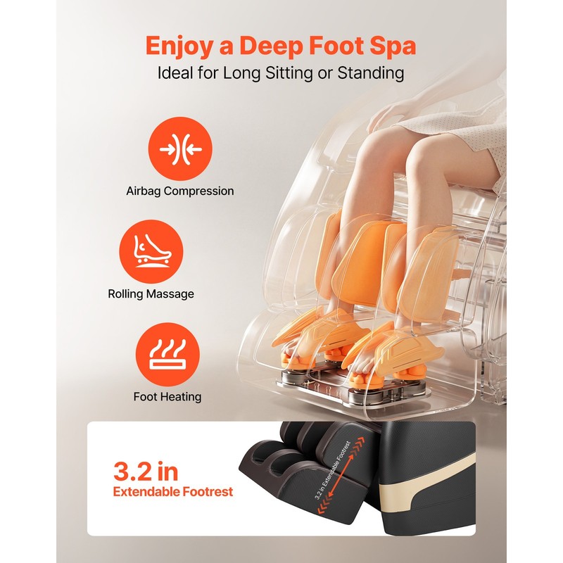 Uimoso Zero Gravity Full Body Massage Chair with 10-Point Roller System gallery