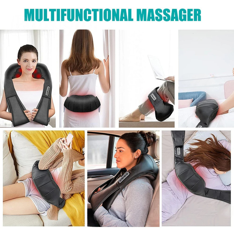 Shiatsu Neck and Shoulder Massager with Heat Deep Tissue Back Pain Relief gallery