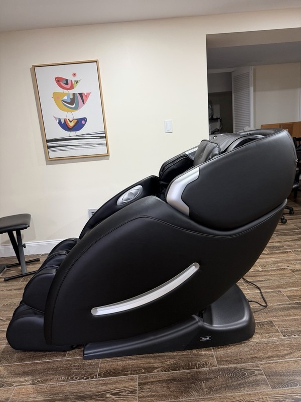 Osaki OS-4000XT Black Faux Leather Massage Chair Heat Foot Roller Air Intensity gallery