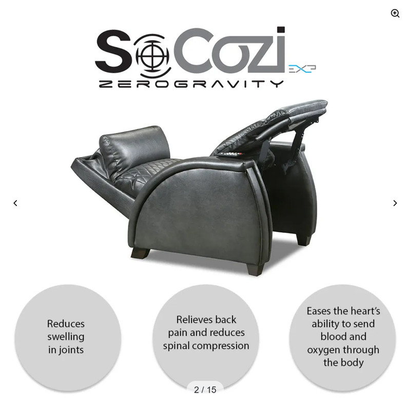 SoCozi Electric Massage Chair Full Body Reclining Massage Chair Spa Relaxation C gallery