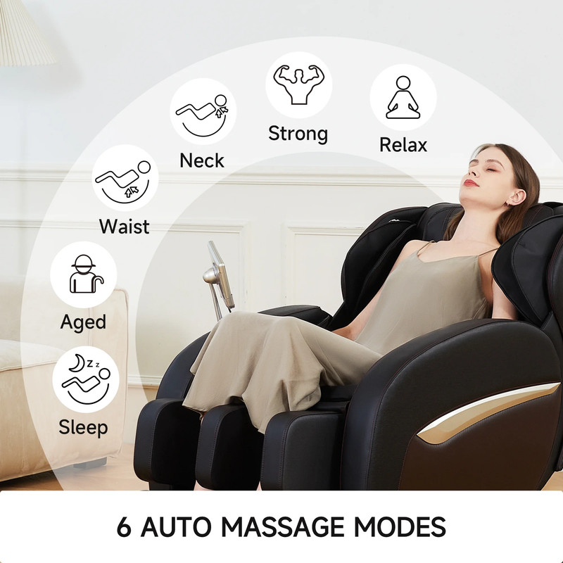 Zero Gravity Massage Chair, Shiatsu Massage Relaxation Recliner with Heating and gallery
