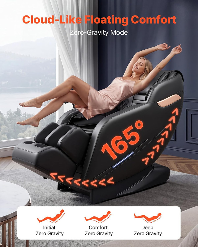 3D Zero-Gravity Full Body Massage Chair with Heat & Bluetooth for Home/Office gallery