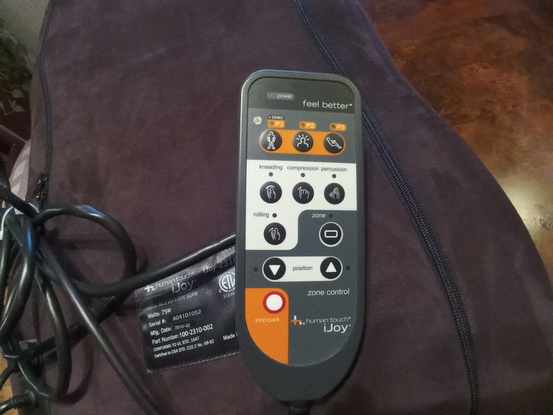 Human Touch iJoy 2310 Massage Chair REMOTE, USED, fully functional ,