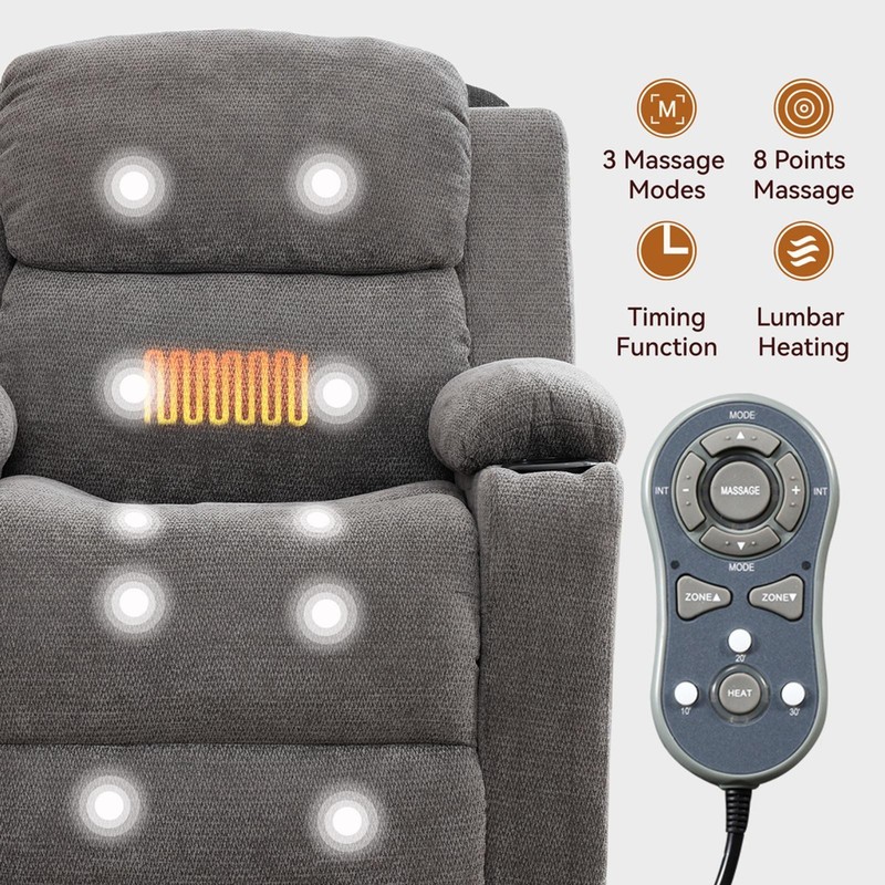 Infinite Position Single Motor Up to 350 LBS Recliner Chair for gallery