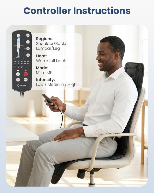 Full Body Massage Mat with Heating & Vibrations – Relaxation Anywhere gallery
