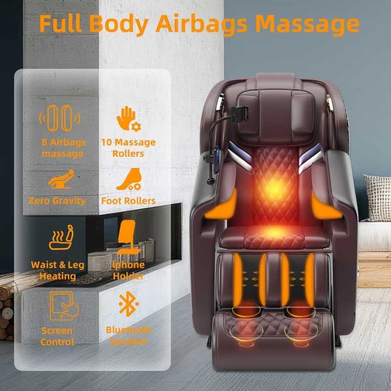 Shiatsu Massage Chair Full Body and Recliner Zero Gravity Massage Chair Electric gallery