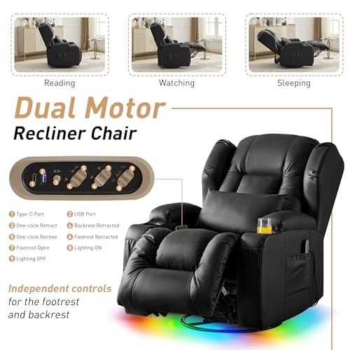 Dual Motor Power Swivel Rocker Recliner Chairs, Electric Wall Hugger Reclining gallery