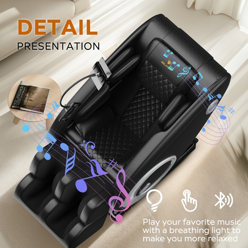 Full Body Zero Gravity Massage Chair Recliner Air Pressure Heated 5 Auto Modes gallery