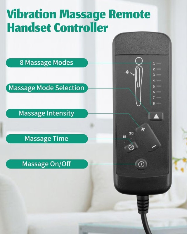 Customizable 3-Pin Massage Remote for Lift Chairs - Relaxing Vibration Control gallery