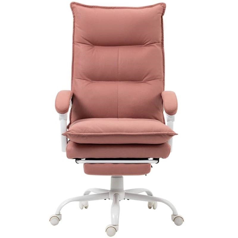 Salmon Double Padded Heated Executive Office Chair with Massage Function