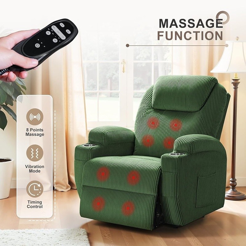 Power Lift Recliner Chair W/ Vibration Massage & Storage Pockets Elderly Comfort gallery