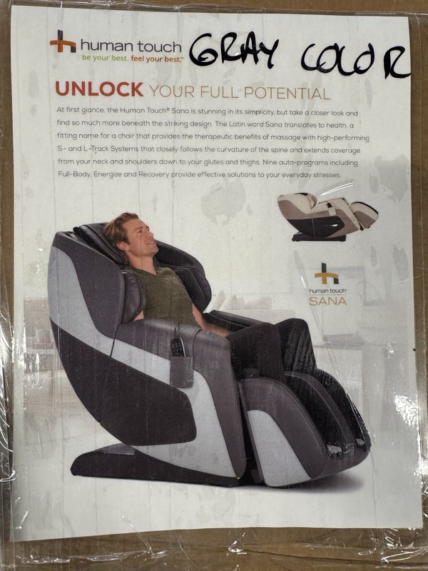 Human Touch Sana Massage Chair Zero Gravity Massager Seating Dual Lumbar Heat gallery
