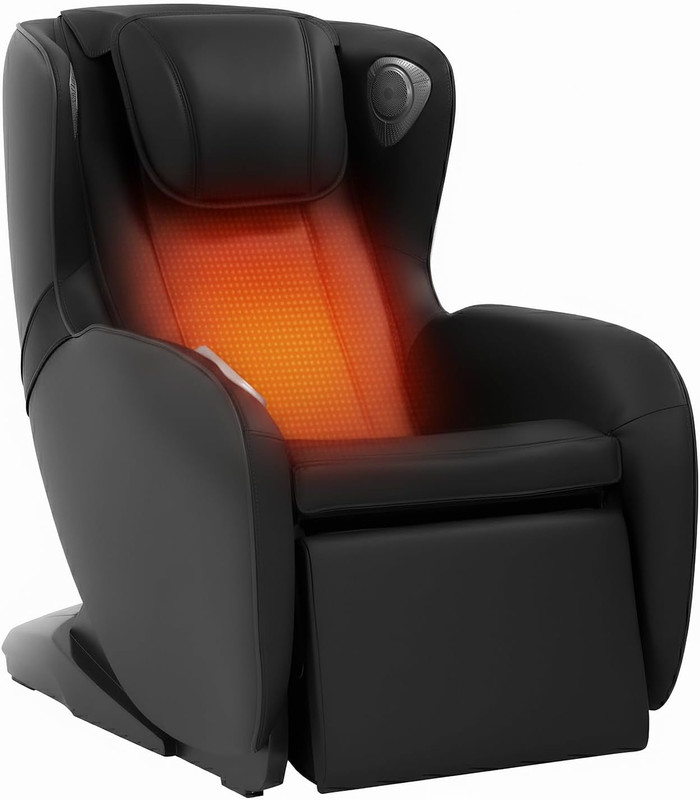 Ergonomic Full Body Massage Chair with Zero Gravity & Bluetooth Music (Black)