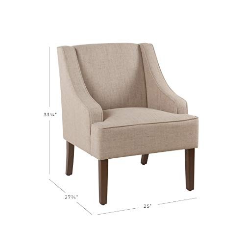 Home Decor | Upholstered Swoop Arm Accent Chair | Accent Chairs for Living gallery