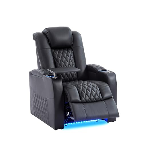 Leather Home Theater Seating, Classic Series Game Seats Movie Theater Recliner