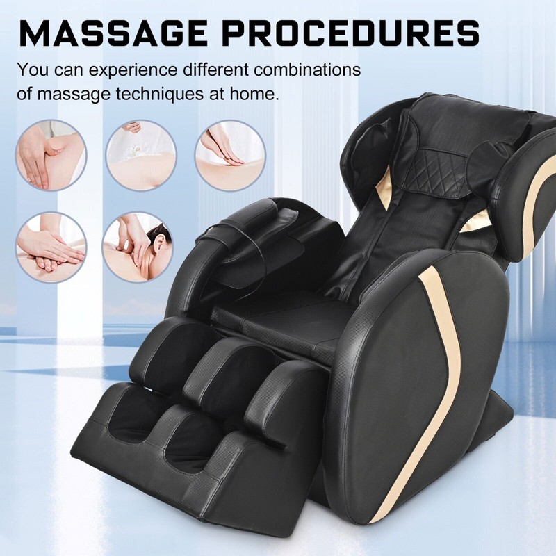 Real Relax Chair Full Body Shiatsu Massage Chair Recliner ZERO GRAVITY Foot Rest