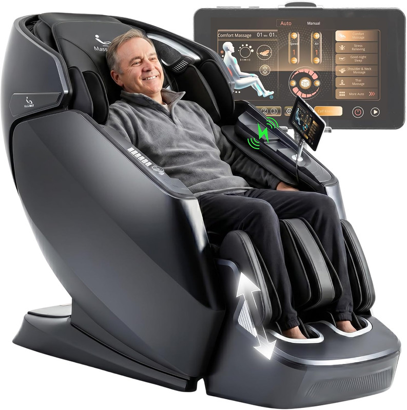 A675 4D Full Body Massage Chair with Zero Gravity & Heat Therapy