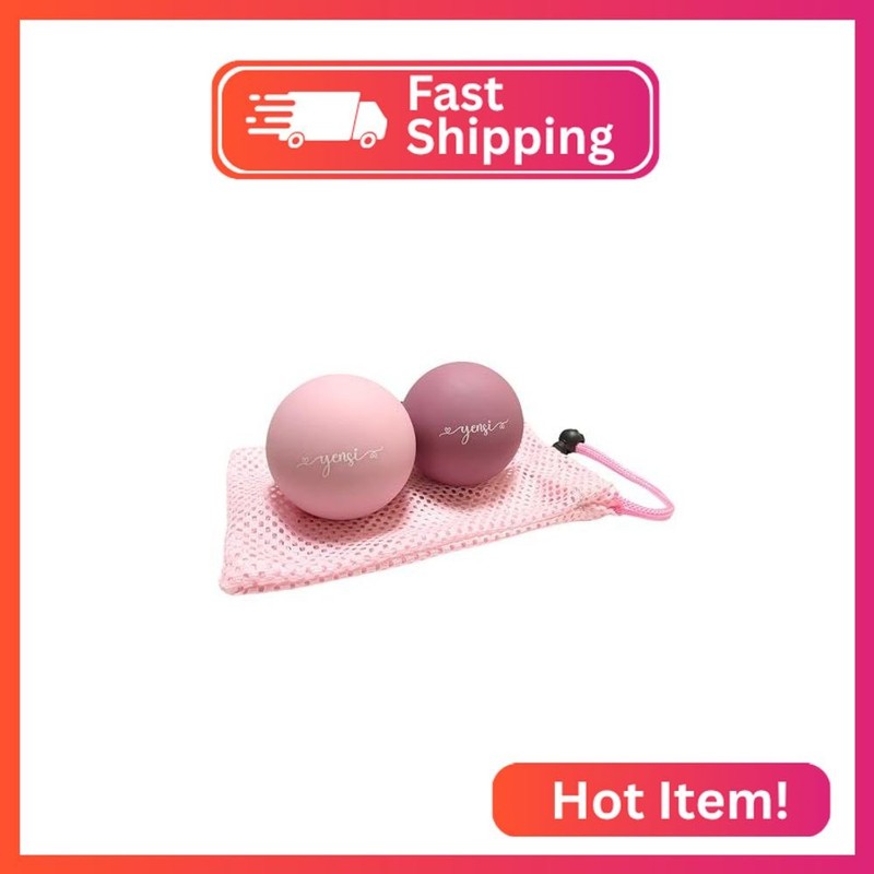 Silicone Massage Lacrosse Balls for Trigger Point Therapy, Muscle Knots, and Phy
