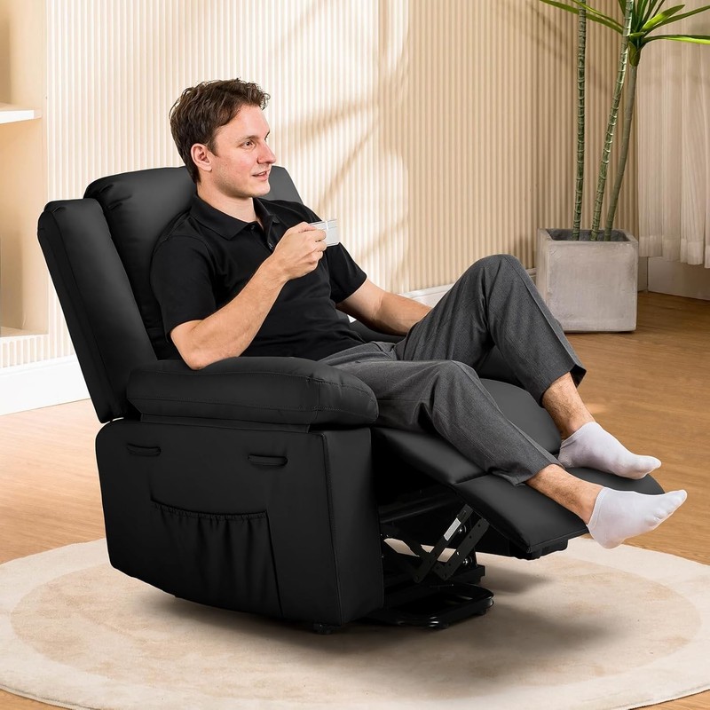 COMHOMA Power Lift Recliner for Elderly, Lift Chair with Heat and Massage，PU Rec gallery