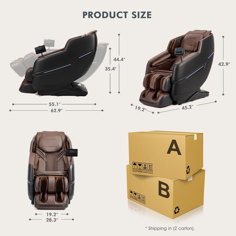 Recline Full Body Zero Gravity 8Point Air Massage Chair Shiatsu,Heat,Foot Roller gallery