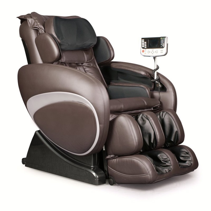 Brown Osaki OS-4000T Zero Gravity Shiastu Massage Chair Recliner w/ Foot Rollers gallery