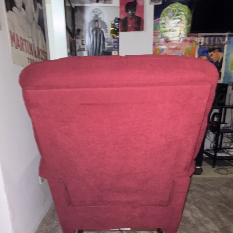 La-Z-Boy Red Electric Fabric Recliner Massage Chair with Remote Control gallery