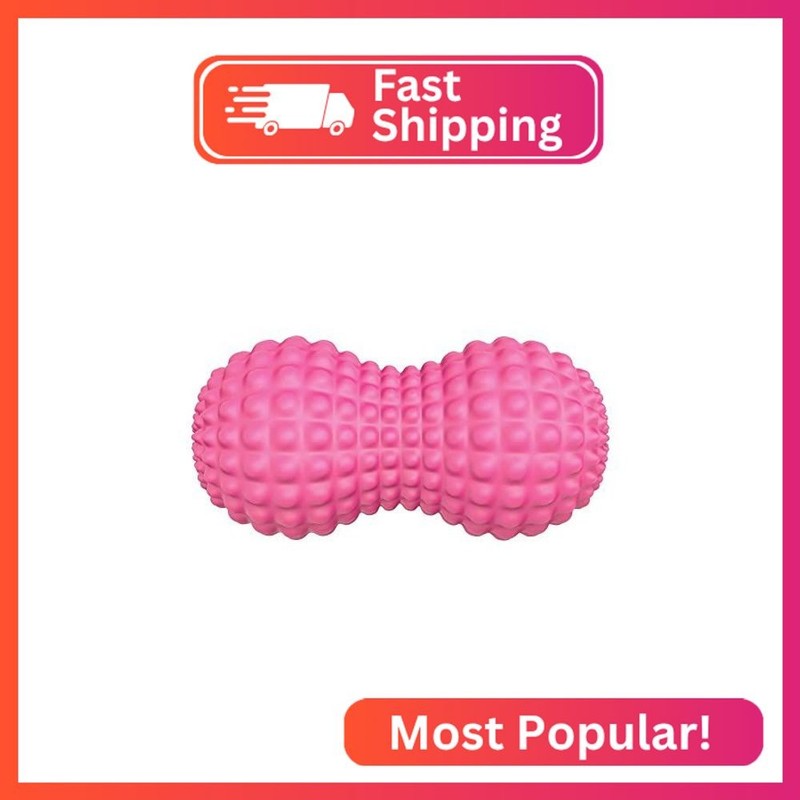SELEWARE Peanut Massage Ball, Peanut Double Lacrosse Massage Roller Ball for Bac