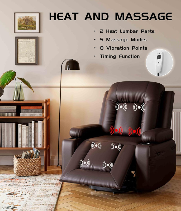 Comfort Lift Recliner Chair with Heat & Massage for Seniors and Mobility Aid gallery