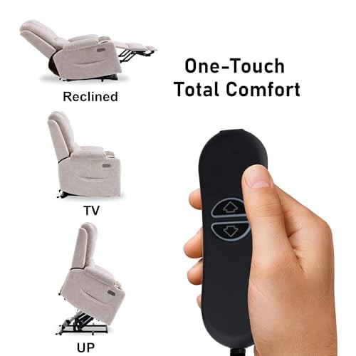 Electric Power Lift Recliner Chair big and tall for Elderly, Light Grey gallery