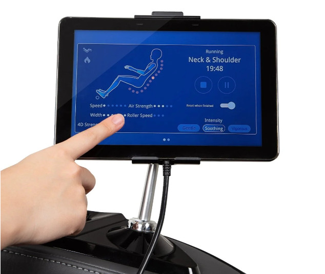Black OS-3D Premier Intelligent Voice Control SL-Track Heated 3D Massage Chair gallery