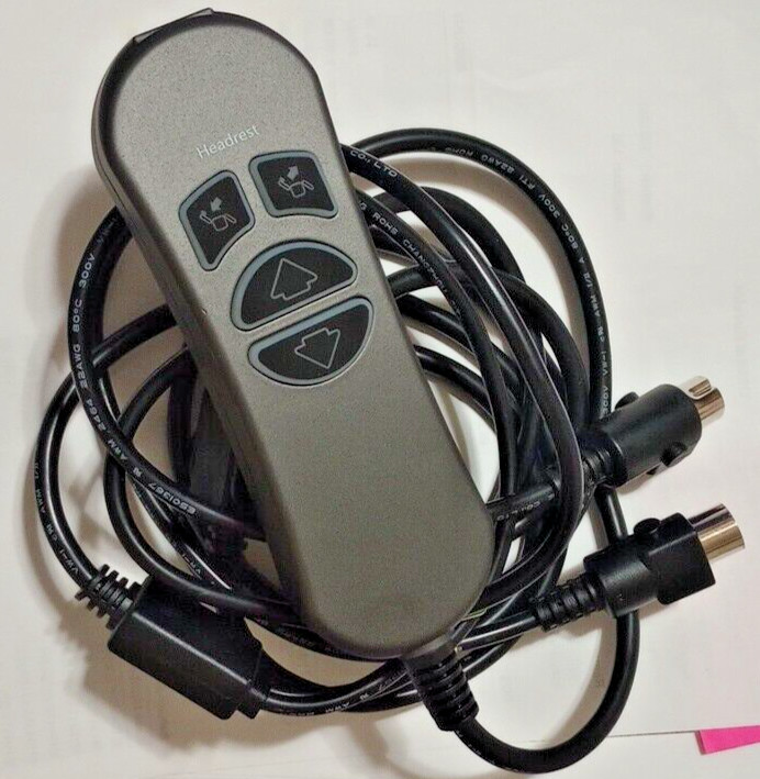 HC110-2M-1U01 Gray 4 Buttons 5 Pin 2 Connections Prong Recliners Remote Control
