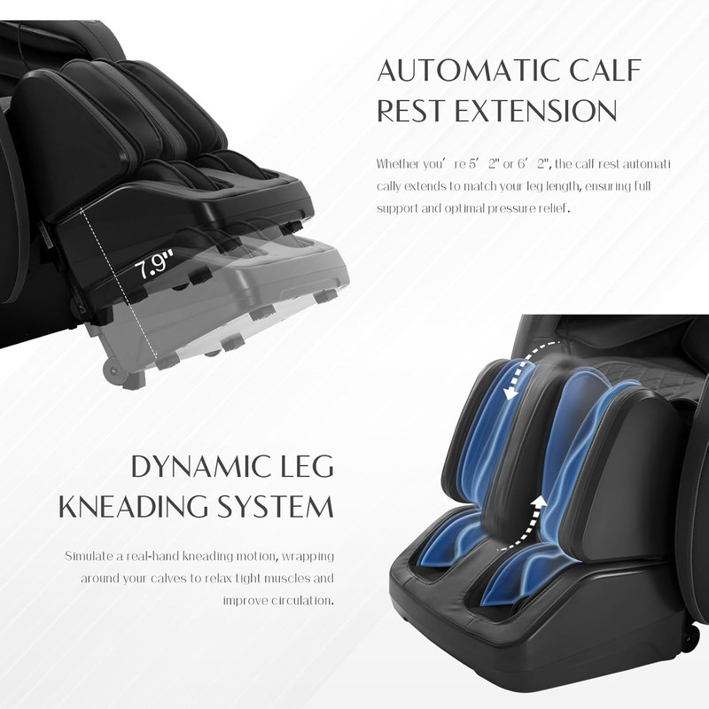 Luxury 3D Full Body Massage Chair with Zero Gravity & Bluetooth Speaker gallery