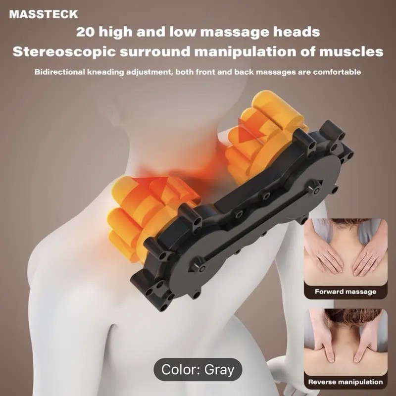 Full Body Massage Pad with Heating Function Neck Massager, 10 Vibrating Motors gallery