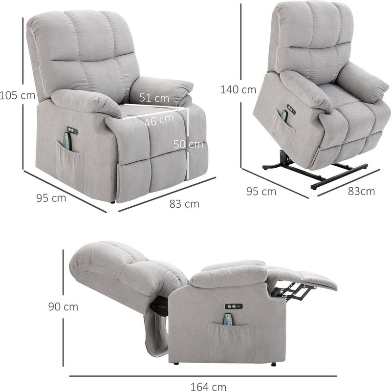 massage chair Homcom 700-119V01 Massagestoel relaxstoel gallery