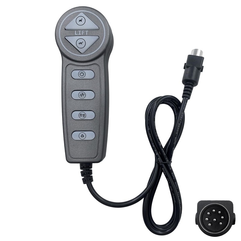 8 Pin Massage Remote Control for Power Recliner & Lift Chair - USB Port, 6 Butto gallery