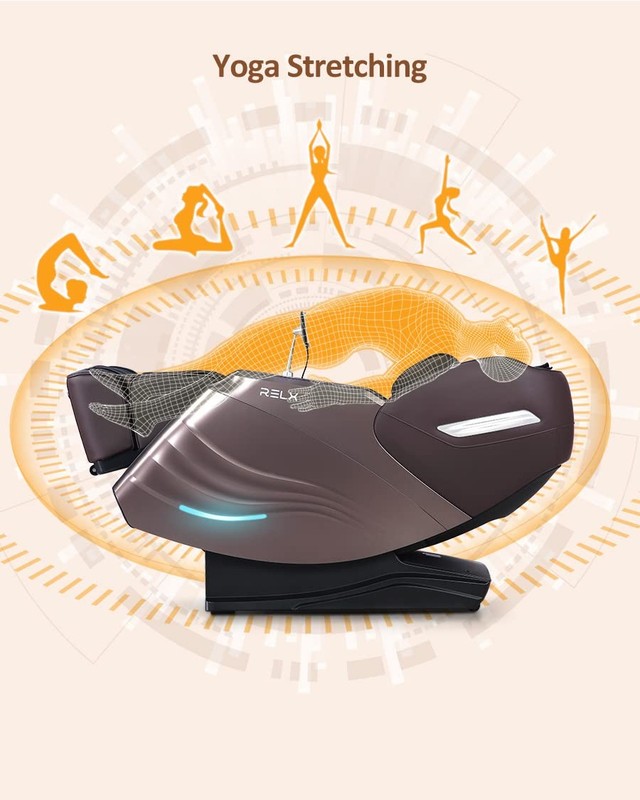 RELX Massage Chair Full Body with Scan, Zero Gravity, Large, Brown gallery
