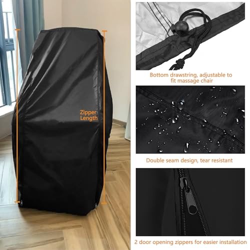Massage Chair Cover, Dustproof and Waterproof 420D Oxford Cloth Full Body gallery