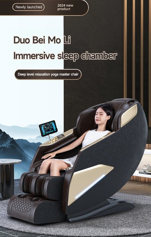 Luxury Full Body 4D Zero Gravity Massage Chair Heating SL Foot 180° Bluetooth