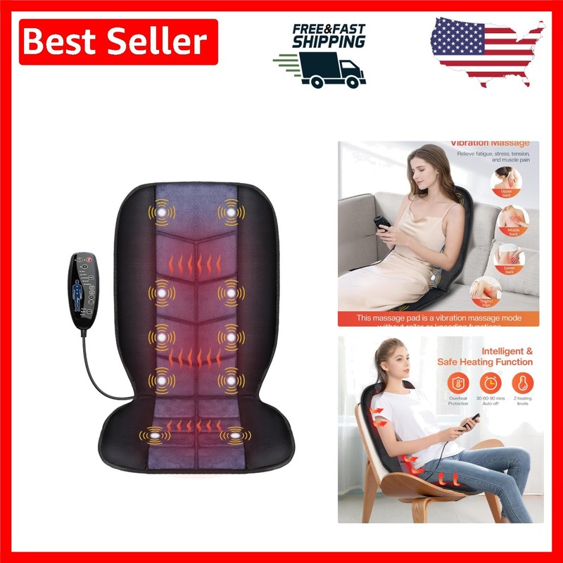 Portable Massage Seat Cushion with Heat – Perfect for Office or Home Relaxation