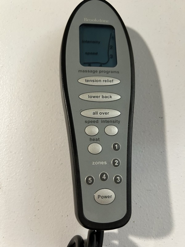 Brookstone Chair Massager – 5 Zones + Heat – Remote & Power Cable gallery