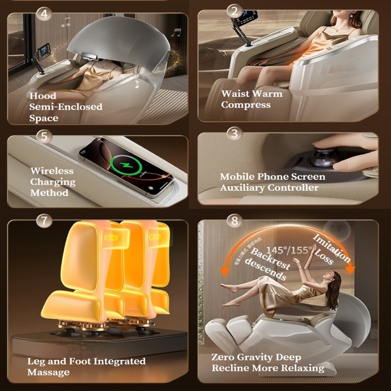 3 Year Warranty Zen MotionX Sonic Wave 8D Flagship Zero Gravity AI Massage Chair gallery